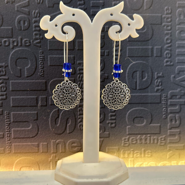 oxidised & silver chain earrings combo – lightweight casual wear earrings for girls - Image 2