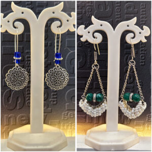 oxidised & silver chain earrings combo – lightweight casual wear earrings for girls