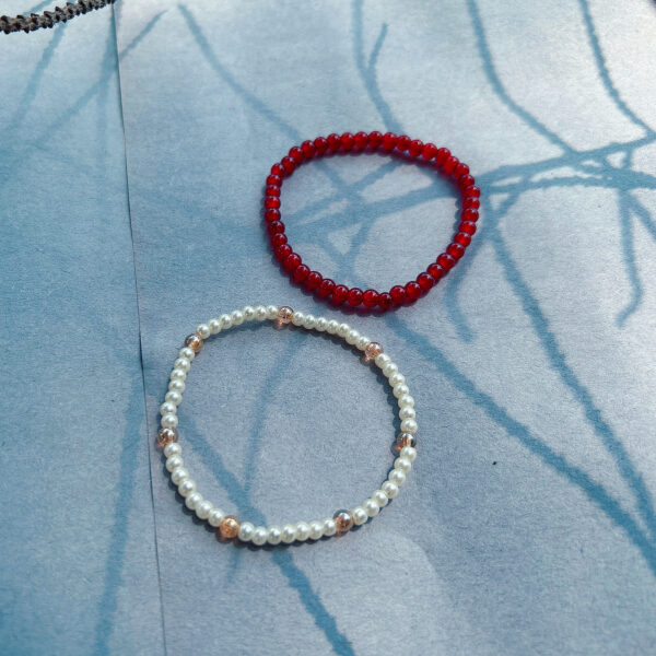 Everyday Heart Bands – Lightweight Daily wear Beads Bracelet Combo for Women Girls - Image 3